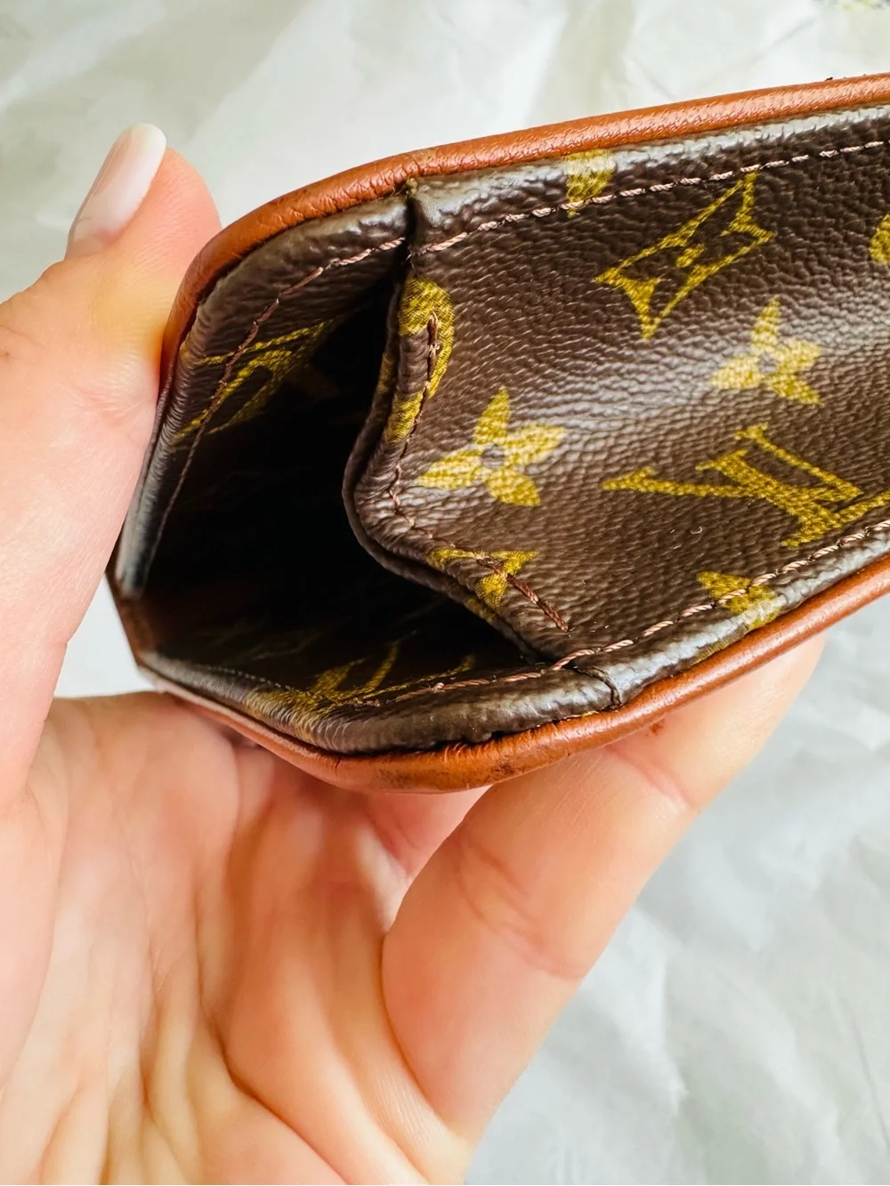 Authentic Vintage Louis Vuitton Monogram Clutch Bag Made in France